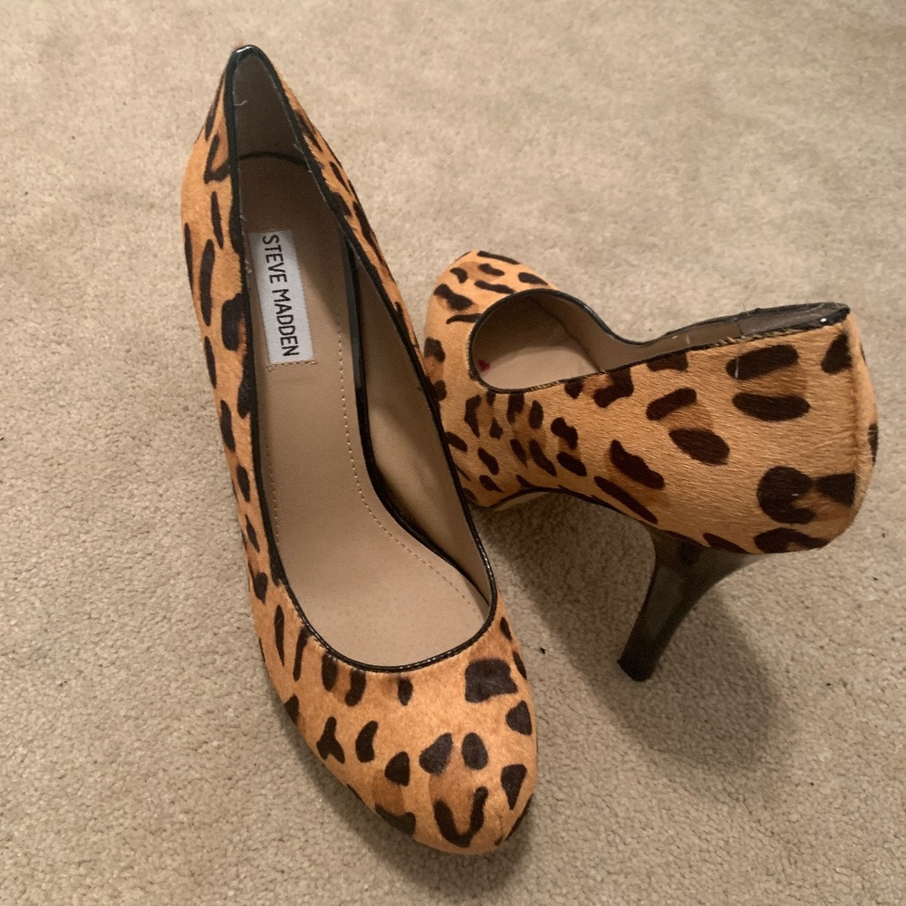 Leopard print heels